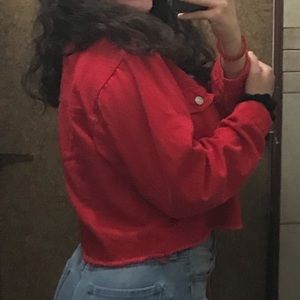 RED JEAN JACKET